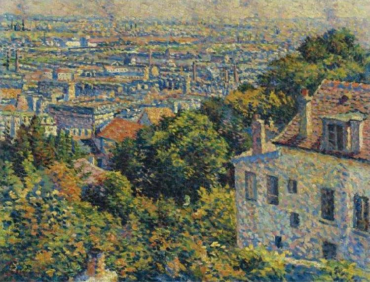 Maximilien Luce Montmartre, de la rue Cortot, vue vers saint-denis